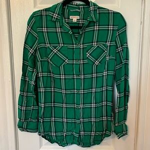 Green Plaid Flannel
